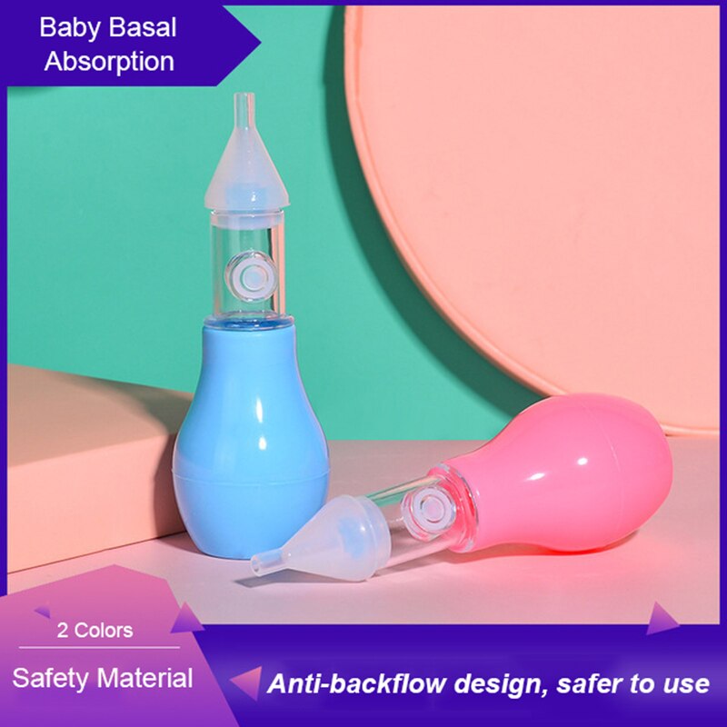 Infant Silicone Nasal Aspirator - Pump-Type Mucus Cleaner, Anti-Backflow, Safe & Non-Toxic