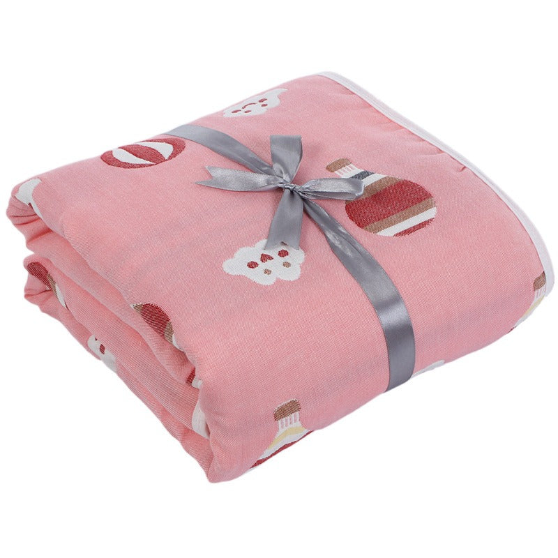 Six-Layer Gauze Baby Bath Towel & Blanket - Ultra-Absorbent, Soft, Multiple Patterns