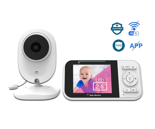2.8-inch LCD Baby Monitor - Real-Time Video & Audio