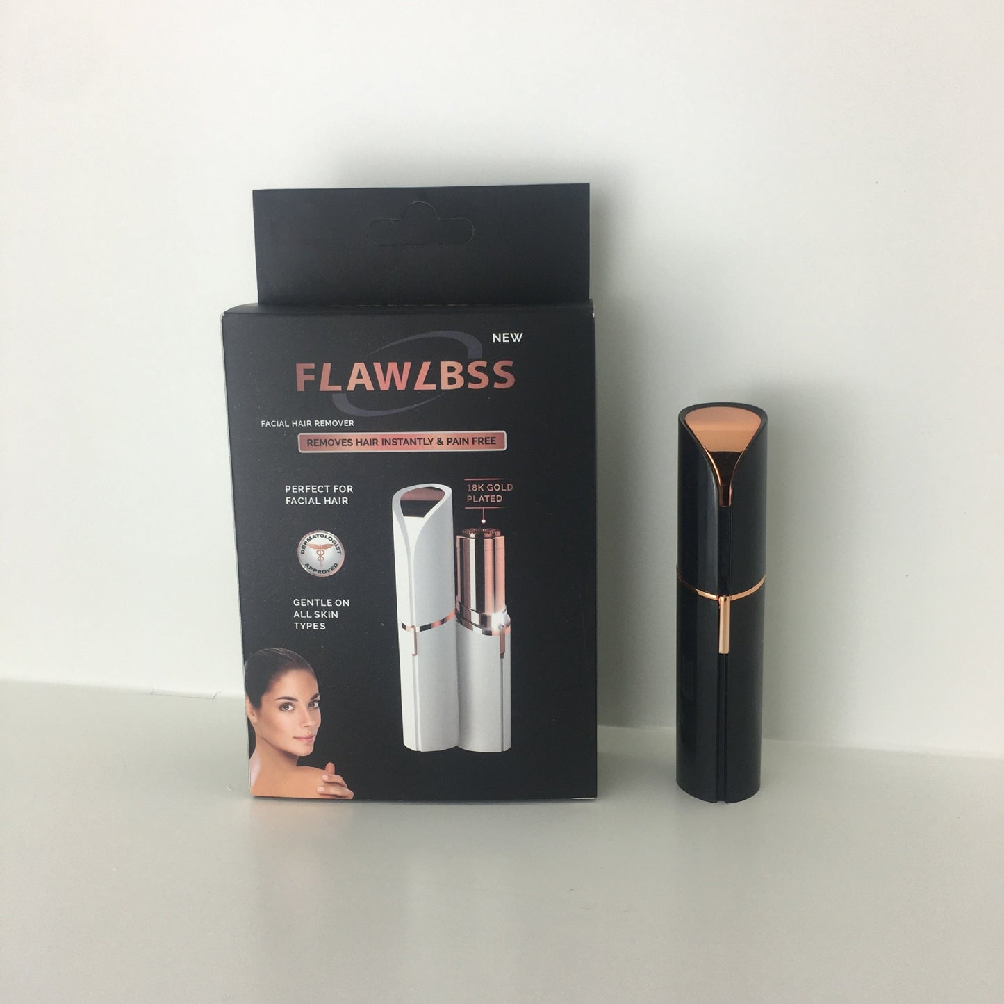 Lipstick Eyebrow Trimmer - Electric, Battery/Rechargeable, Multiple Colors, Women’s Shaver Hair Remover