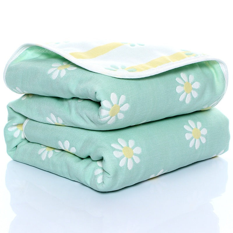 Six-Layer Gauze Baby Bath Towel & Blanket - Ultra-Absorbent, Soft, Multiple Patterns