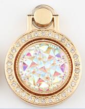 UVR Round Metal Diamond Finger Ring Smartphone Stand Holder Mobile Phone Holder Stand For iPhone Huawei All Smart Phone Sticker