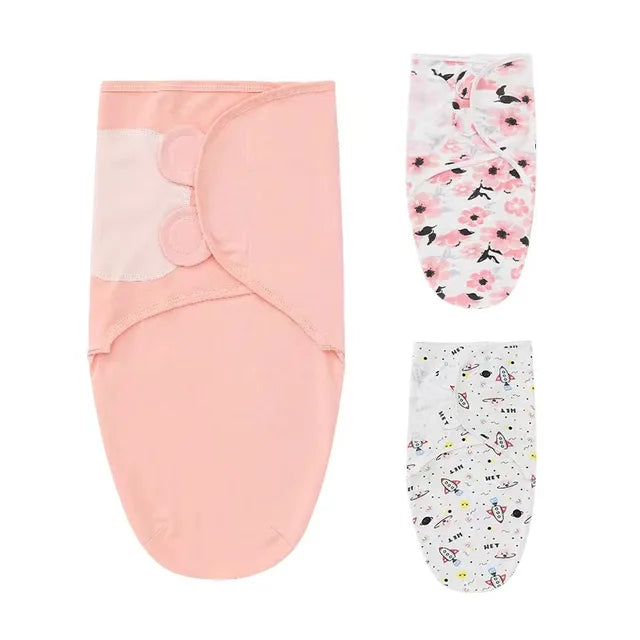 Cotton Newborn Swaddle & Sleeping Bag Set - Carrier, Blanket & Hat for Delivery Room