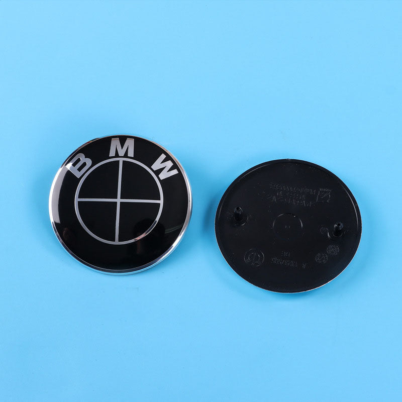 BMW Wheel Hub Center Covers - Front & Rear, ABS + High Gloss Aluminum, Multiple Colors