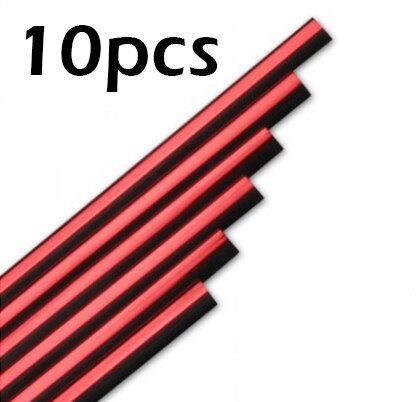 10pcs Plated Air Outlet Trim Strips - Car Interior Air Vent, Grille, Switch Rim Decoration