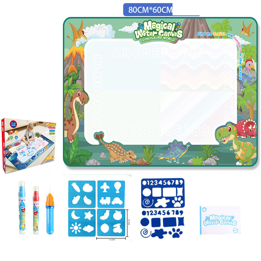 Reusable Water Doodle Mat - Magic Drawing Board for Kids, Washable Fabric, Multiple Themes & Sizes