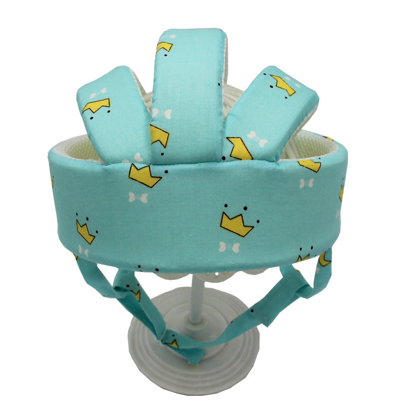 Baby Cotton Walking Safety Helmet - Lightweight Crash Cap, Adjustable 43–60cm, Multiple Patterns