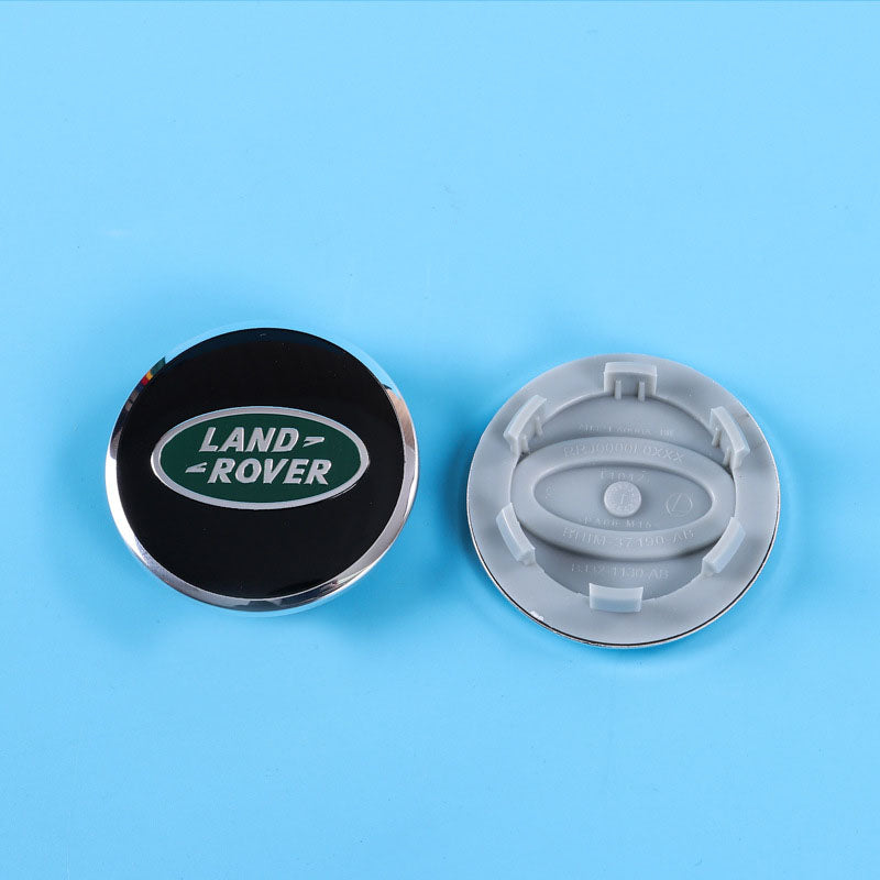 Land Rover 62mm Wheel Hub Center Covers - ABS + High Gloss Aluminum, Multiple Models
