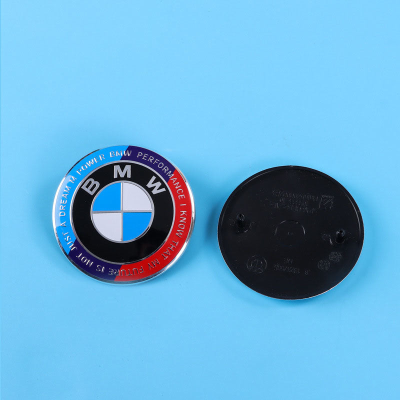 BMW Wheel Hub Center Covers - Front & Rear, ABS + High Gloss Aluminum, Multiple Colors