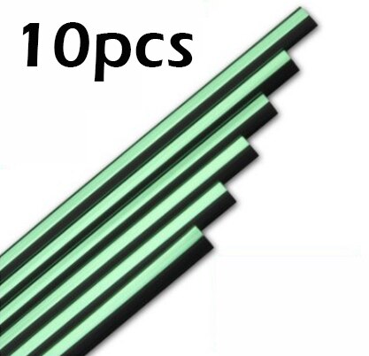 10pcs Plated Air Outlet Trim Strips - Car Interior Air Vent, Grille, Switch Rim Decoration