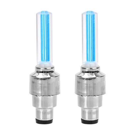 LED Tire Valve Cap Lights - 2PCS, Car Wheel/Bike Decorative Neon, Flashing Spoke Lamp, Multicolor