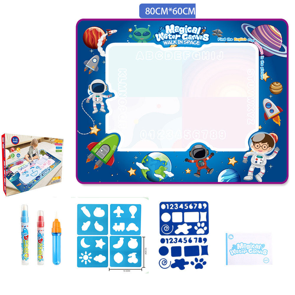 Reusable Water Doodle Mat - Magic Drawing Board for Kids, Washable Fabric, Multiple Themes & Sizes