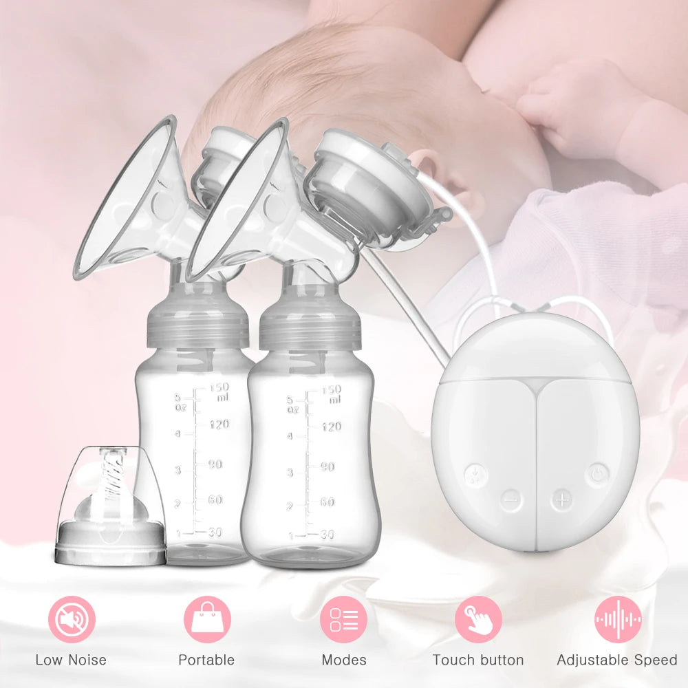 Electric Breast Pump - Unilateral & Bilateral, Manual Silicone & USB Powered, Breastfeeding Accessory